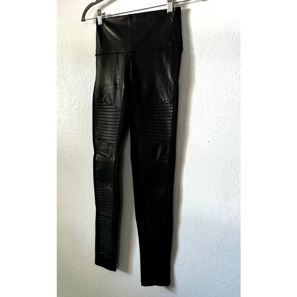 NEW Bagatelle NYC Womens XS Faux Leather Moto Leggings Black High Waist - Picture 4 of 10